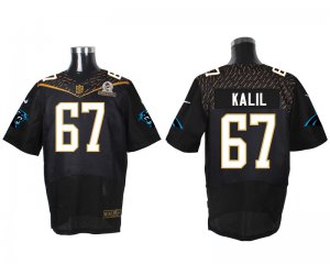 2016 PRO BOWL Nike Carolina Panthers #67 Ryan Kalil black jerseys(Elite)