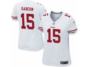 Women Nike San Francisco 49ers #15 Pierre Garcon Game White NFL Jersey