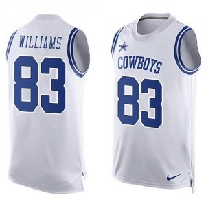 Nike Dallas Cowboys #83 Terrance Williams White Men\'s Stitched NFL Limited Tank Top Jersey