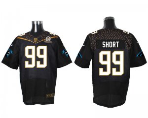 2016 PRO BOWL Nike Carolina Panthers #99 Kawann Short black jerseys(Elite)