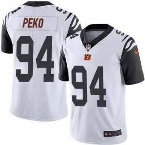 Mens Nike Cincinnati Bengals #94 Domata Peko Limited White Rush NFL Jersey