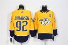 Predators #92 Ryan Johansen Yellow Adidas Jersey