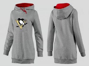 NHL Women Pittsburgh Penguins Logo Pullover Hoodie 4