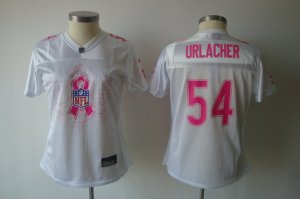 women nfl chicago bears #54 brian urlacher white[breast cancer awareness]