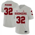 Oklahoma Sooners #32 Samaje Perine White College Football Jersey