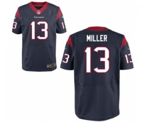 Men\'s Nike Houston Texans #13 Braxton Miller Elite Navy Blue Team Color NFL Jersey