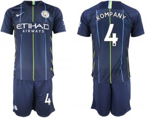 2018-19 Manchester City 4 KOMPANY Away Soccer Jersey