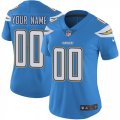 Womens Nike Los Angeles Chargers Customized Electric Blue Alternate Vapor Untouchable Limited Player NFL Jersey