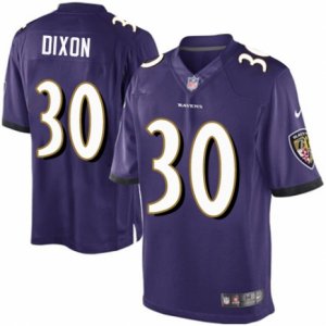 Mens Nike Baltimore Ravens #30 Kenneth Dixon Limited Purple Team Color NFL Jersey