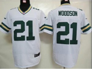 Nike NFL green bay packers #21 woodson white Elite jerseys