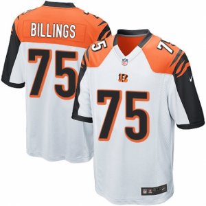 Mens Nike Cincinnati Bengals #75 Andrew Billings Game White NFL Jersey