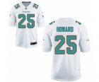 Men's Nike Miami Dolphins #25 Xavien Howard Game White NFL Jersey