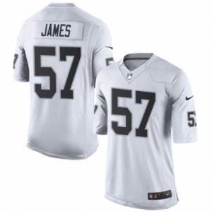 Mens Nike Oakland Raiders #57 Cory James Limited White NFL Jersey