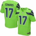 Mens Nike Seattle Seahawks #17 Braylon Edwards Elite Green Rush NFL Jersey