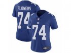 Women Nike New York Giants #74 Ereck Flowers Vapor Untouchable Limited Royal Blue Team Color NFL Jersey