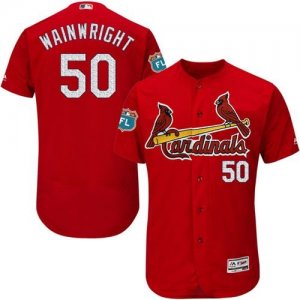 St.Louis Cardinals #50 Adam Wainwright Red Flexbase Authentic Collection Stitched Baseball Jersey