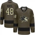 San Jose Sharks #48 Tomas Hertl Green Salute to Service Stitched NHL Jersey