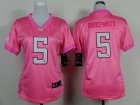 Nike women Minnesota Vikings #5 Teddy Bridgewater pink jerseys
