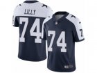 Youth Nike Dallas Cowboys #74 Bob Lilly Vapor Untouchable Limited Navy Blue Throwback Alternate NFL Jersey