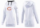 Women Chicago bears Logo Pullover Hoodie-076