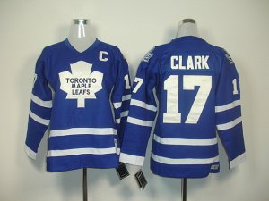 youth nhl toronto maple leafs #17 clark blue(C)