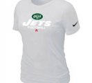 Women New York Jets White T-Shirt