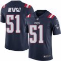 Youth Nike New England Patriots #51 Barkevious Mingo Limited Navy Blue Rush NFL Jersey