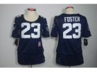 Nike Women NFL Houston Texans #23 Arian Foster blue Jerseys[breast Cancer Awareness]