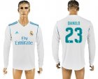 2017-18 Real Madrid 23 DANILO Home Long Sleeve Thailand Soccer Jersey