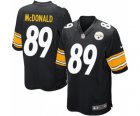 Men Nike Pittsburgh Steelers #89 Vance McDonald Game Black Team Color NFL Jersey