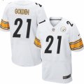 Mens Nike Pittsburgh Steelers #21 Robert Golden Elite White NFL Jersey