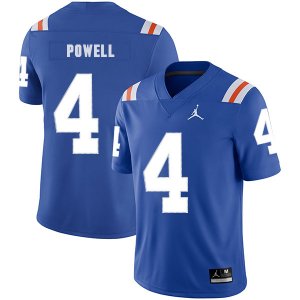 Florida Gators #4 Brandon Powell Blue Throwback College