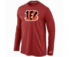 Nike Cincinnati Bengals Logo Long Sleeve T-Shirt RED