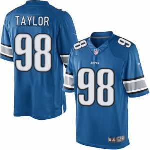 Mens Nike Detroit Lions #98 Devin Taylor Limited Light Blue Team Color NFL Jersey