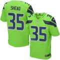 Mens Nike Seattle Seahawks #35 DeShawn Shead Elite Green Rush NFL Jersey