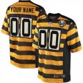 Youth Nike Pittsburgh Steelers Customized Elite Yellow Black Alternate 80TH Anniversary Throwback NFL Jersey