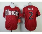mlb jerseys arizona diamondbacks #2 hill red[2014 new][hill]