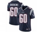 Mens Nike New England Patriots #60 David Andrews Vapor Untouchable Limited Navy Blue Team Color NFL Jersey