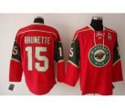 nhl minnesota wild #15 brunette red