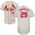 Mens Majestic St. Louis Cardinals #29 Chris Carpenter Cream Flexbase Authentic Collection MLB Jersey