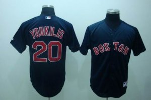 mlb boston red sox #20 youkilis dk,blue(2009 style)