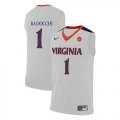 Virginia Cavaliers 1 Francesco Badocchi White College Basketball Jersey