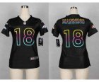 Nike women jerseys denver broncos #18 peyton manning black[nike fashion]