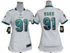 Nike Women Miami Dolphins #91 Cameron Wake White Jerseys