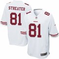 Mens Nike San Francisco 49ers #81 Rod Streater Game White NFL Jersey