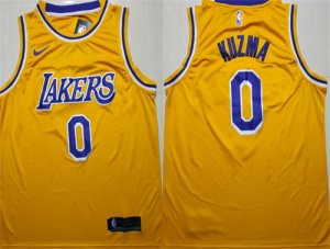 Lakers #0 Kyle Kuzma Gold 2018-19 Nike Swingman Jersey