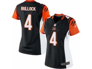 Women Nike Cincinnati Bengals #4 Randy Bullock Limited Black Team Color NFL Jersey