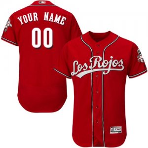 Cincinnati Reds Red Alternate Mens Customized Flexbase Jersey