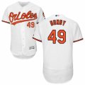 Men's Majestic Baltimore Orioles #49 Dylan Bundy White Flexbase Authentic Collection MLB Jersey