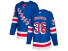 Men Adidas New York Rangers #36 Mats Zuccarello Royal Blue Home Authentic Stitched NHL Jersey